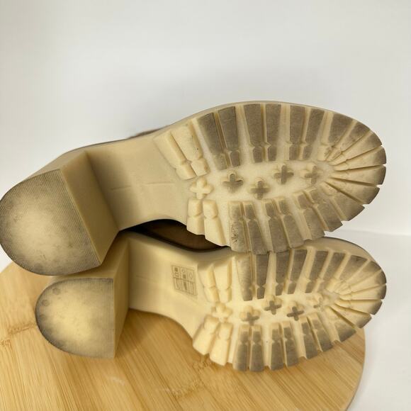 Dolce Vita Celida Lace Up Lug Sole Chunky Heeled Hiking Boot Size 6.5 - Picture 7 of 9